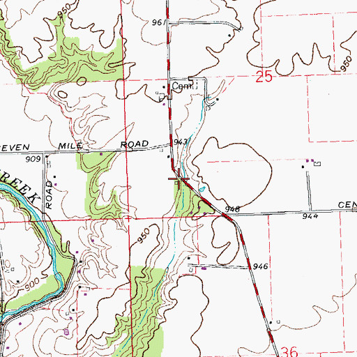 Topographic Map of Youngs School (historical), OH