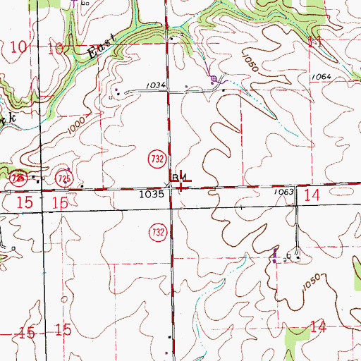 Topographic Map of Ramsey School (historical), OH