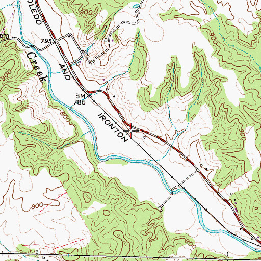 Topographic Map of Valley School (historical), OH