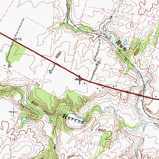 Topographic Map of Heglers School (historical), OH