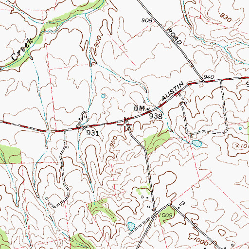 Topographic Map of Whetstone School (historical), OH