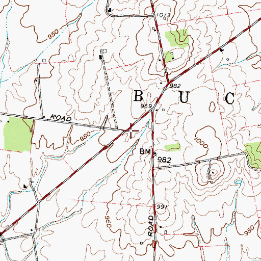 Topographic Map of Thornton School (historical), OH