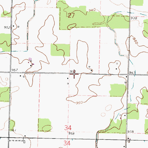 Topographic Map of Crabapple School (historical), OH