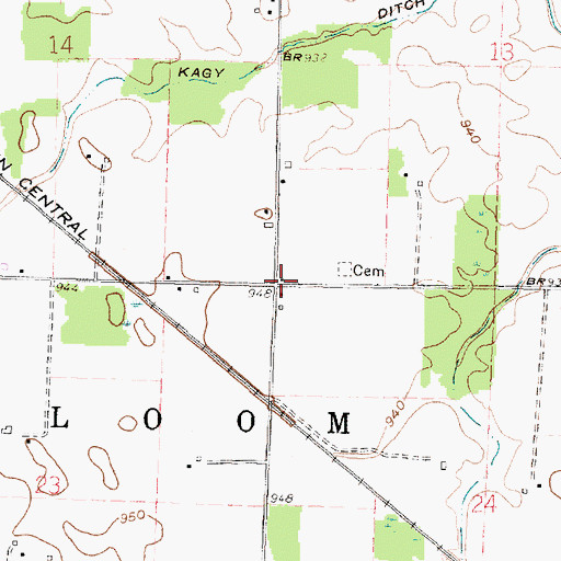 Topographic Map of Lehman School (historical), OH