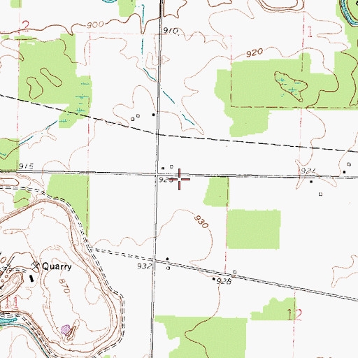 Topographic Map of School Number 1 (historical), OH
