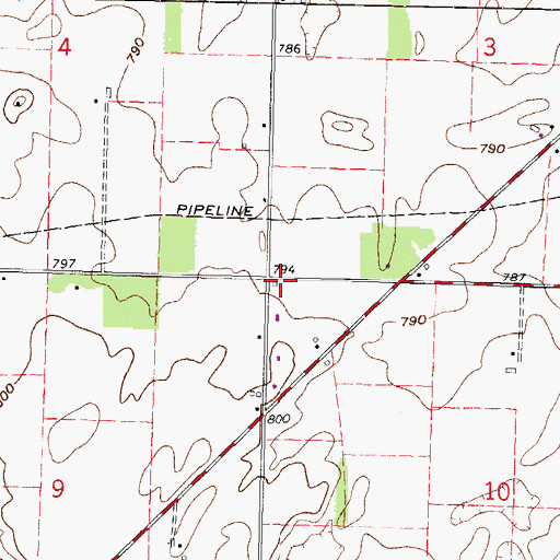 Topographic Map of School Number 2 (historical), OH