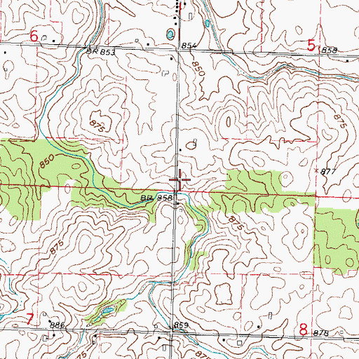 Topographic Map of School Number 3 (historical), OH