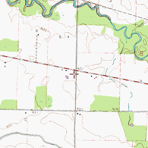 Topographic Map of School Number 3 (historical), OH