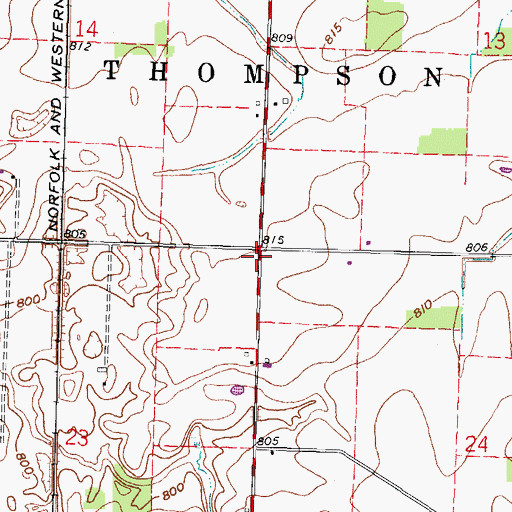Topographic Map of School Number 6 (historical), OH