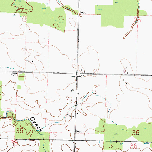 Topographic Map of Worm School (historical), OH