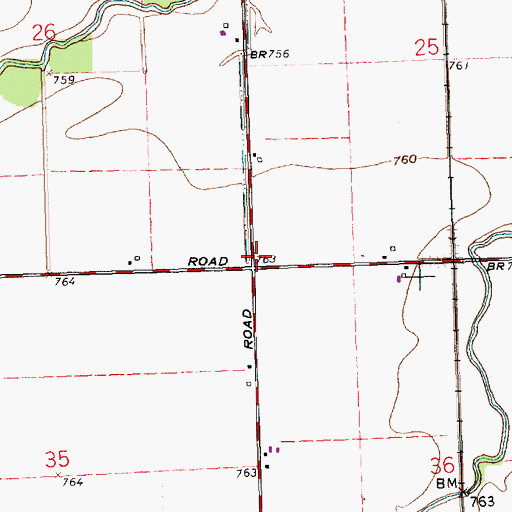 Topographic Map of School Number 7 (historical), OH