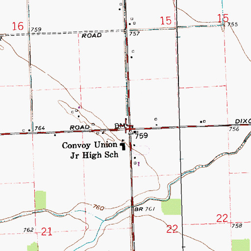 Topographic Map of School Number 5 (historical), OH