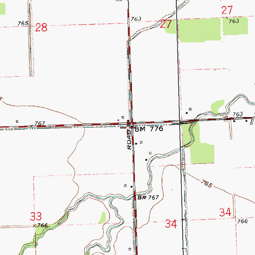 Topographic Map of McClure School (historical), OH