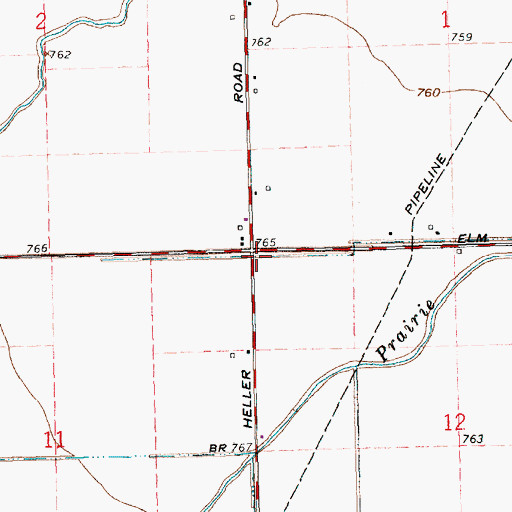Topographic Map of School Number 1 (historical), OH