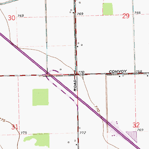 Topographic Map of School Number 9 (historical), OH