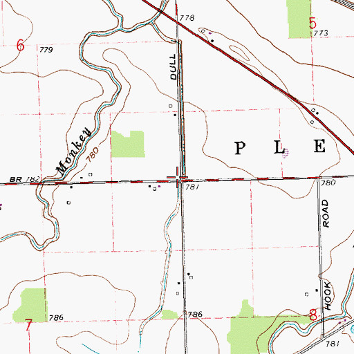 Topographic Map of Robinson School (historical), OH
