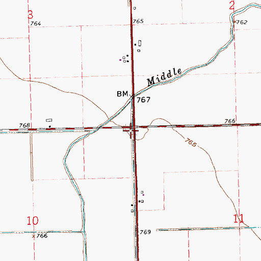 Topographic Map of Sugar Grove Church (historical), OH