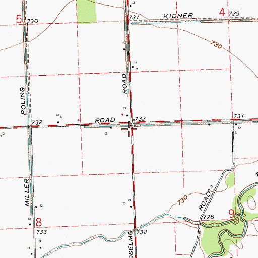 Topographic Map of Elm Grove Church (historical), OH