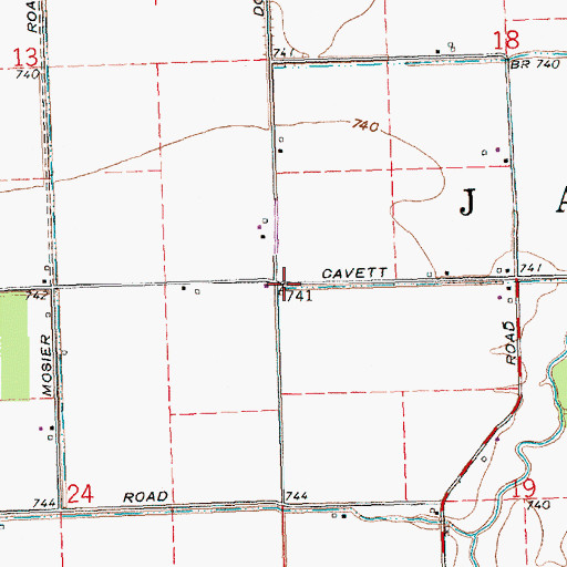 Topographic Map of Baxter School (historical), OH