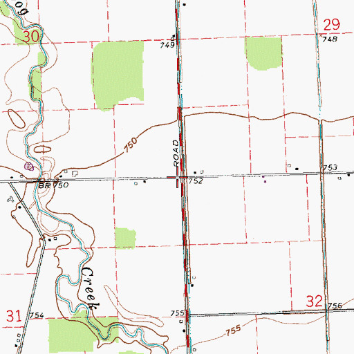 Topographic Map of Bastel School (historical), OH