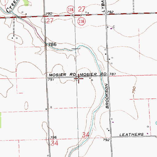Topographic Map of Grove Church (historical), OH