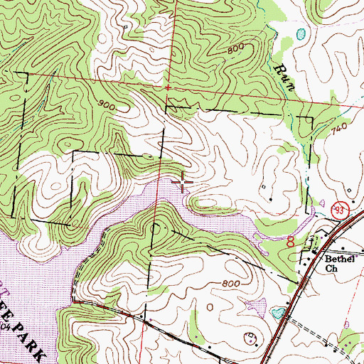 Topographic Map of Haburn School (historical), OH