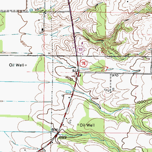 Topographic Map of School Number 2 (historical), OH