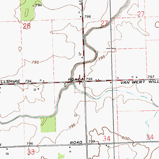 Topographic Map of Kreider School (historical), OH