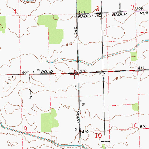 Topographic Map of Liberty School (historical), OH
