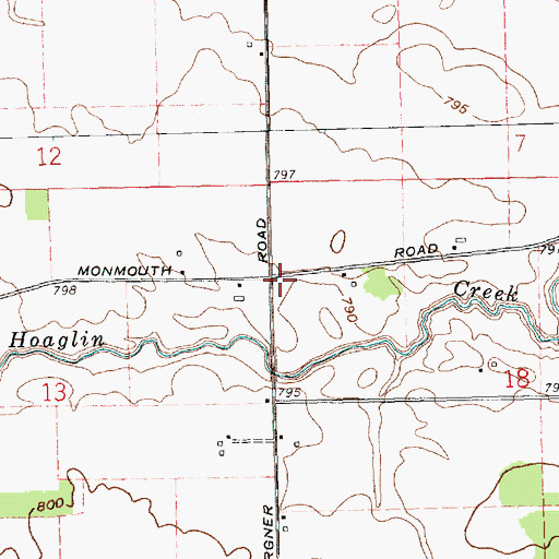 Topographic Map of Mount Zion Church (historical), OH