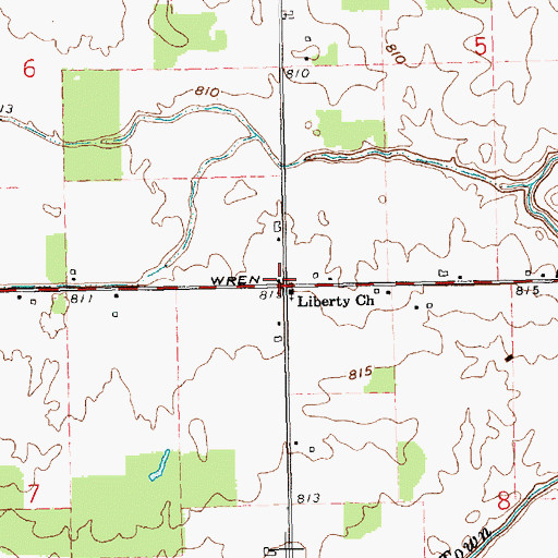 Topographic Map of Wolfe School (historical), OH