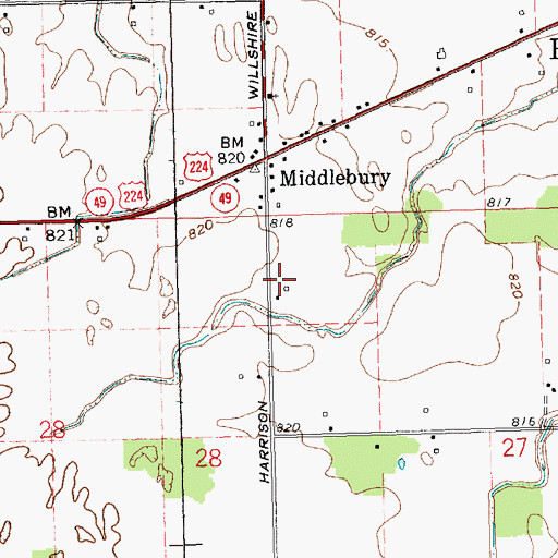 Topographic Map of School Number 5 (historical), OH
