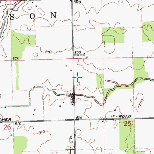 Topographic Map of School Number 1 (historical), OH