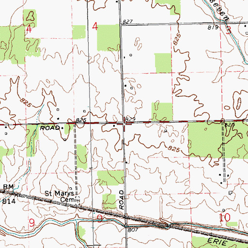 Topographic Map of School Number 2 (historical), OH