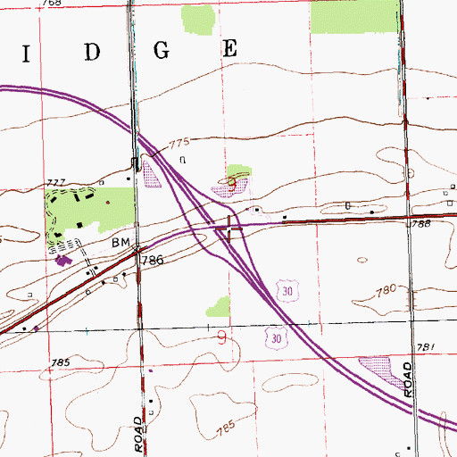 Topographic Map of School Number 1 (historical), OH