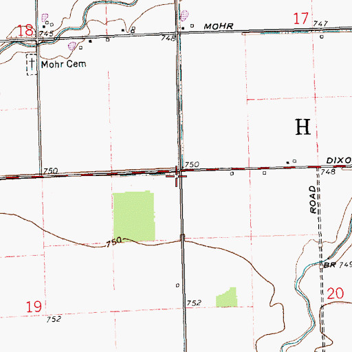 Topographic Map of School Number 6 (historical), OH