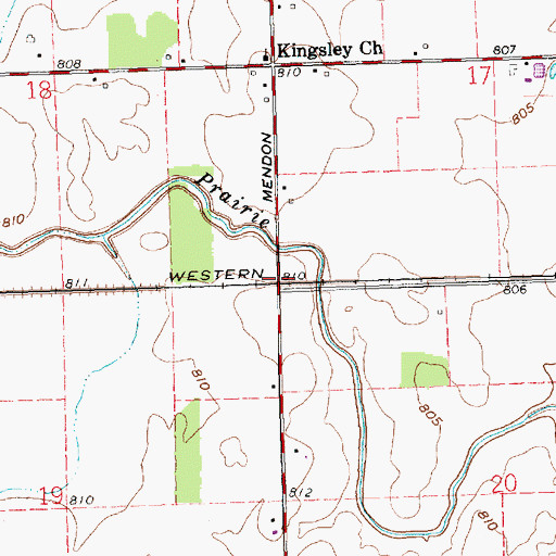 Topographic Map of MacAdam (historical), OH