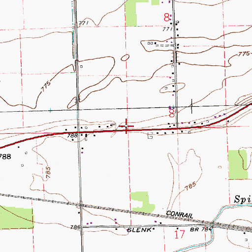 Topographic Map of School Number 2 (historical), OH