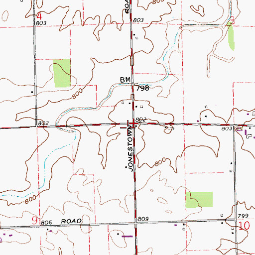 Topographic Map of School Number 6 (historical), OH