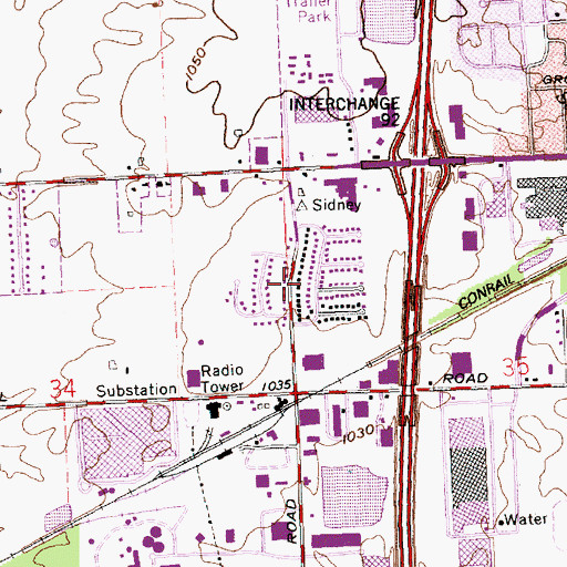 Topographic Map of Beechwood School (historical), OH