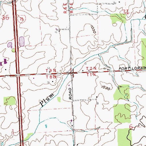 Topographic Map of Deweese School (historical), OH