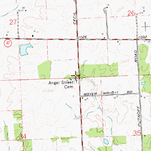 Topographic Map of Forest School (historical), OH