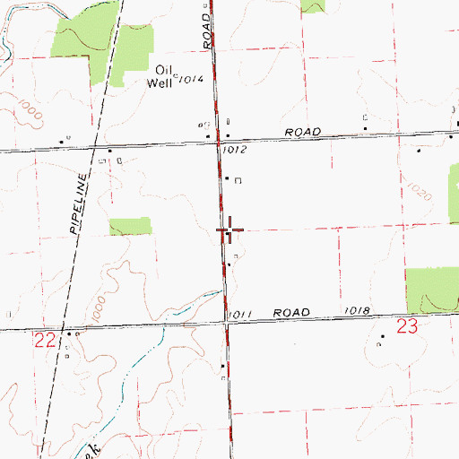 Topographic Map of Hopewell School (historical), OH