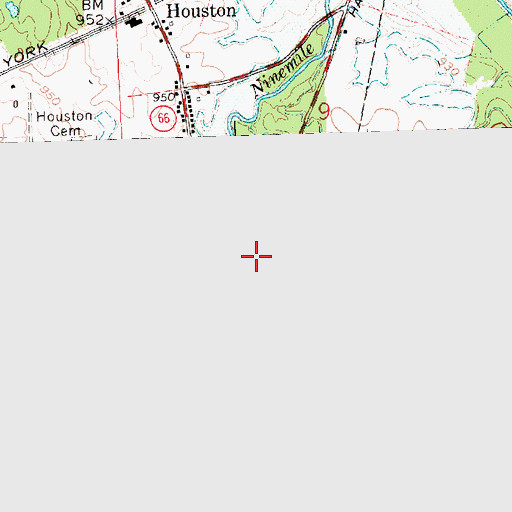 Topographic Map of Houston High School, OH