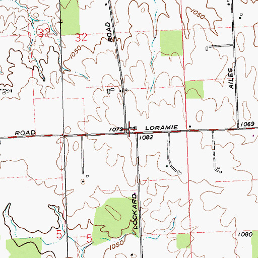 Topographic Map of Lockard School (historical), OH