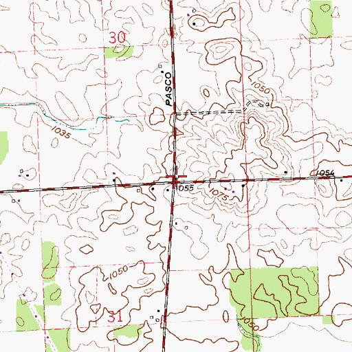 Topographic Map of Poplar Knob School (historical), OH