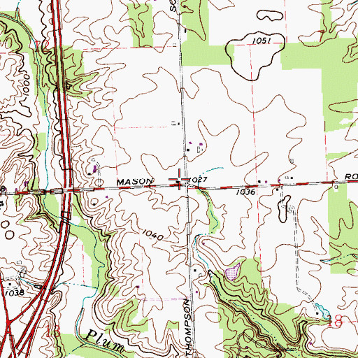 Topographic Map of School Number 1 (historical), OH