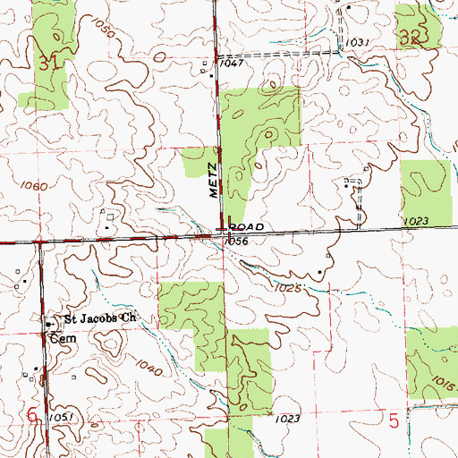 Topographic Map of School Number 3 (historical), OH