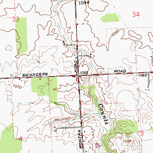Topographic Map of School Number 3 (historical), OH