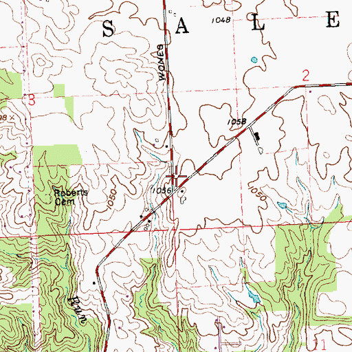 Topographic Map of School Number 4 (historical), OH